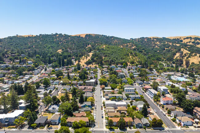 Aerial view of Mountain View, California